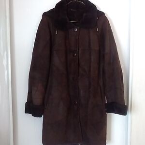 Elegant Dark Brown Women's Coat